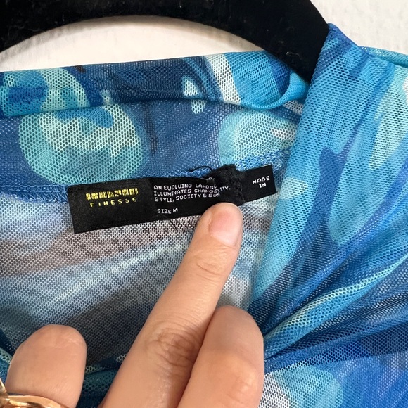 Dakota abstract mini mesh dress - Picture 4 of 4